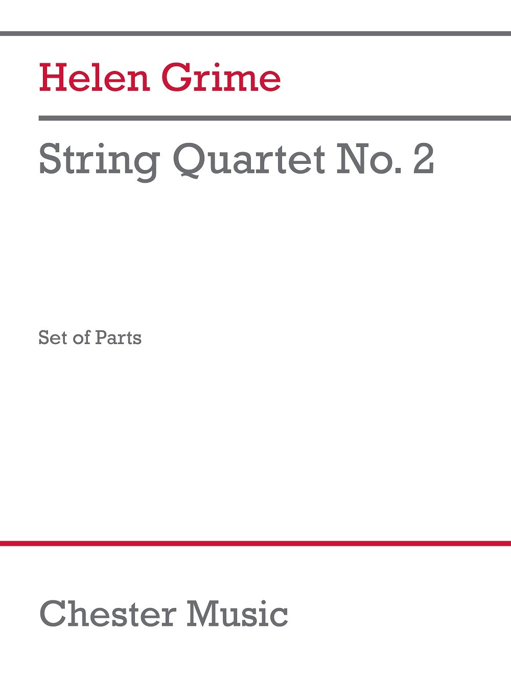 Grime: String Quartet No. 2 (Strijkkwartet)