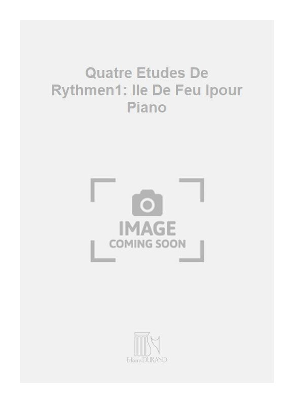 Quatre Etudes De Rythmen1: Ile De Feu Ipour Piano afbeelding 2