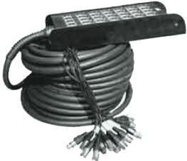 Yellow Cable ECO H106-30 24 XLR male naar 4 XLR femaleale 30m