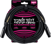 Ernie Ball Classic Microfoonkabel XLR male - XLR female 7.62 m Zwart