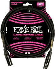 Ernie Ball Gevlochten Microfoonkabel XLR male - XLR female 1.5 m Zwart