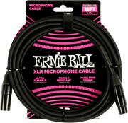 Ernie Ball Gevlochten Microfoonkabel XLR male - XLR female 4.5 m Zwart