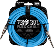 Ernie Ball Flex Instrumentkabel 6.35mm jack - 6.35mm jack 6 m Blauw