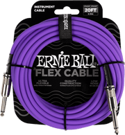 Ernie Ball Flex Instrumentkabel 6.35mm jack - 6.35mm jack 6 m Paars