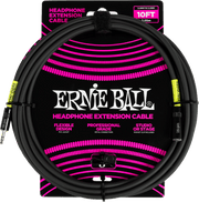 Ernie Ball Headphones extension Audiokabel 6.35mm jack - 3.5mm mini-jack 3 m Zwart