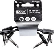 MXR 3PDCISTR03R Slim Jack TRS patch cable 7cm, pack of 3