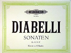 Anton Diabelli: Sonates op. 32, 33 en 37 voor piano vierhandig