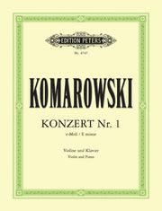 Komarowski  Konzert Nr. 1 eMoll/E minor