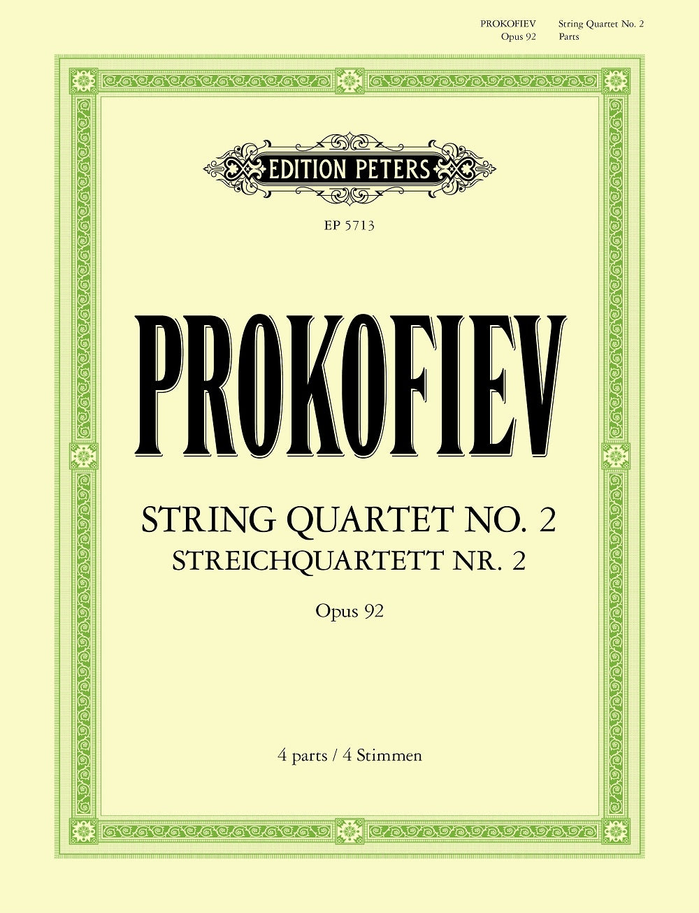 String Quartet No. 2 Op. 92