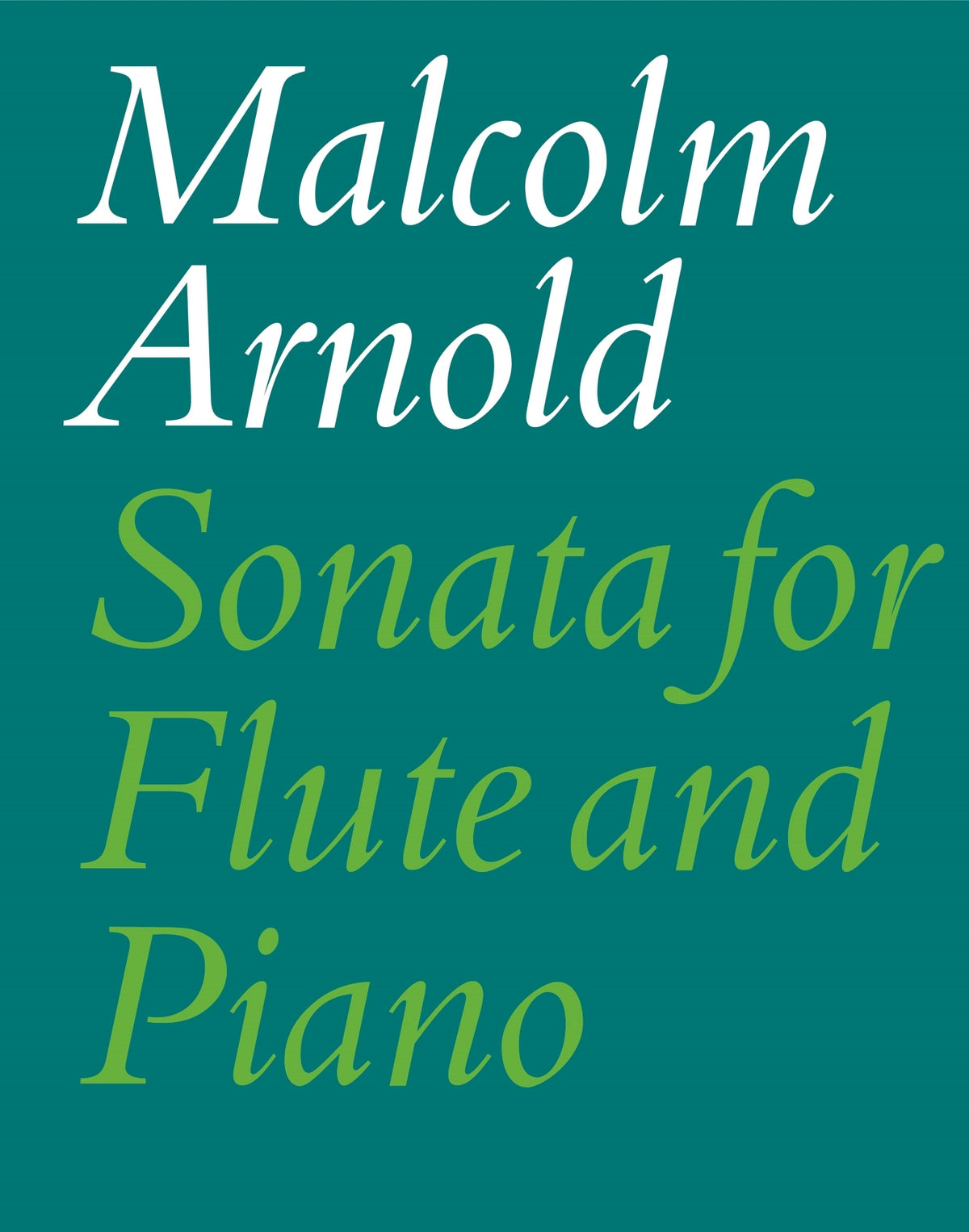 Arnold: Sonata for Flute and Piano