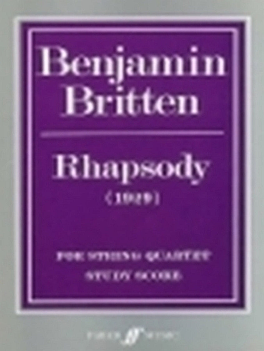 Britten: Rhapsody For String Quartet (Set)