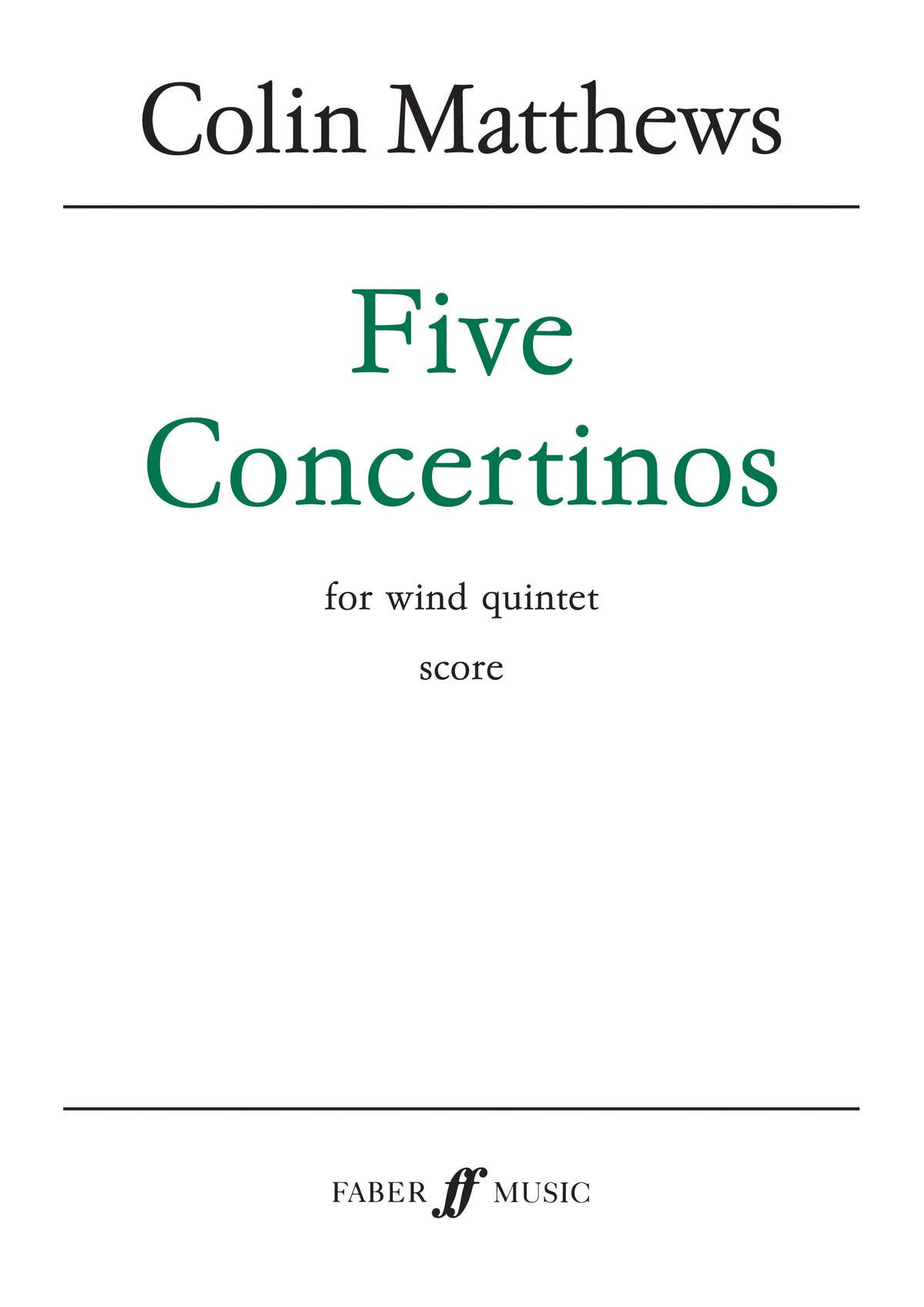 Five Concertinos. Wind quintet afbeelding 2