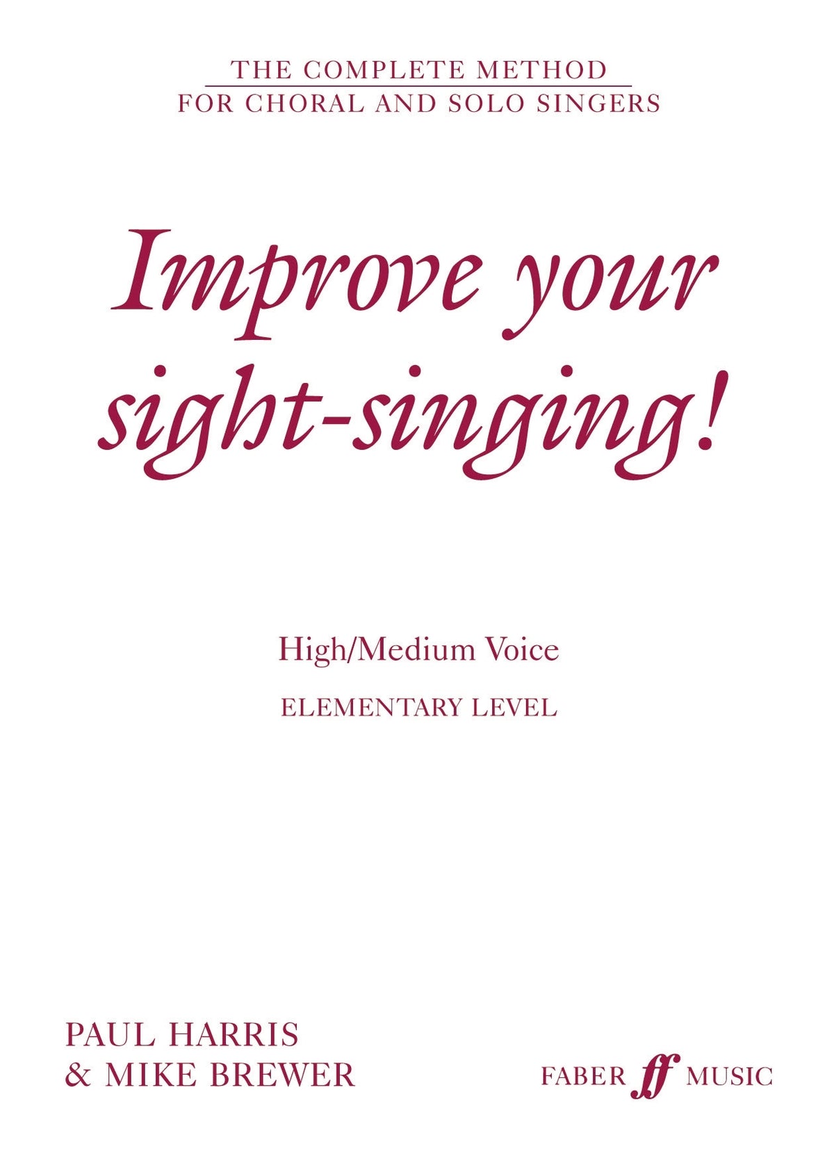 Harris: Improve Your Sight Singing