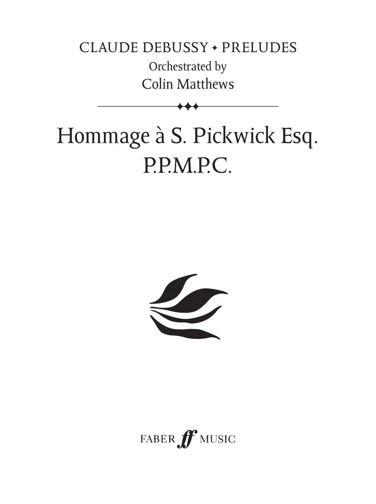 Debussy: Hommage a S. Pickwick Esq. (Prelude 6)