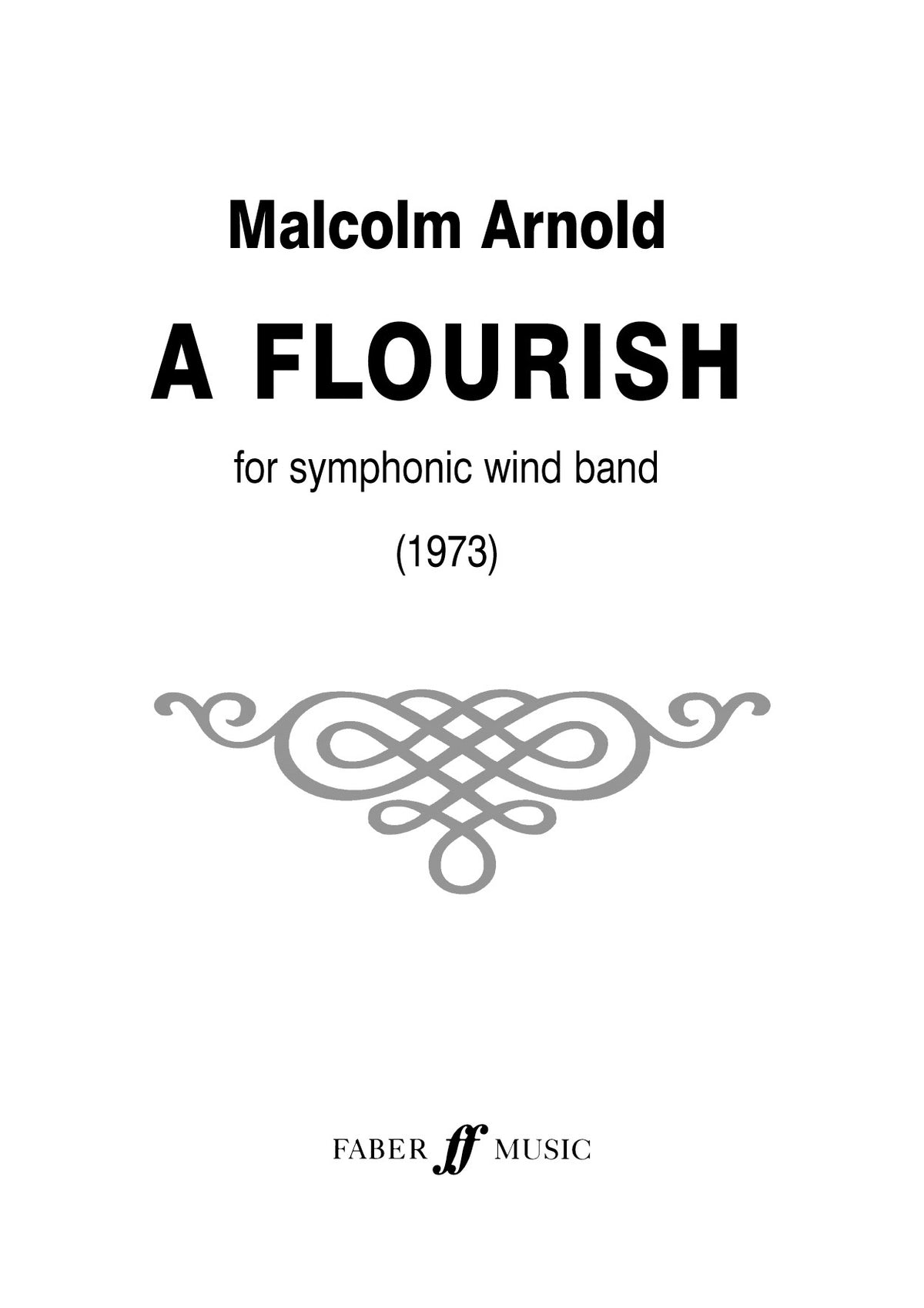 Arnold: Flourish fuer Wind band