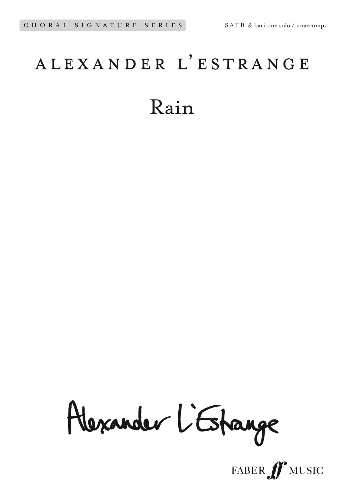 L'Estrange: Rain