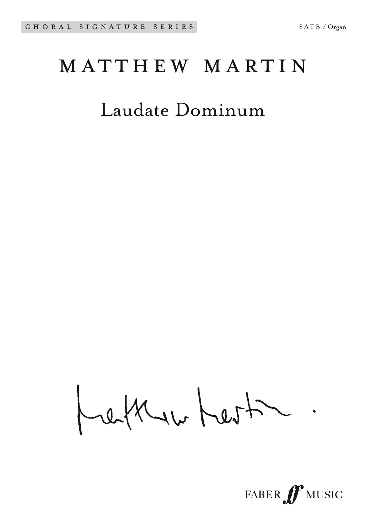 Laudate Dominum. SATB