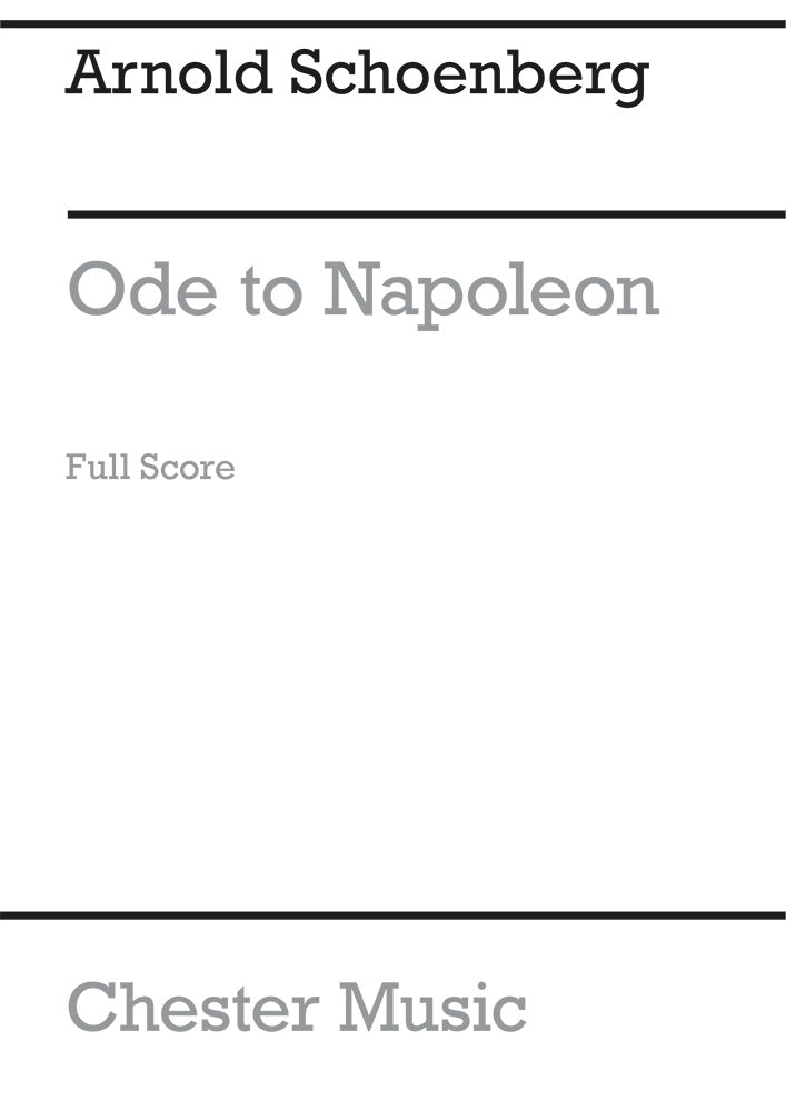 Ode To Napoleon Op.41