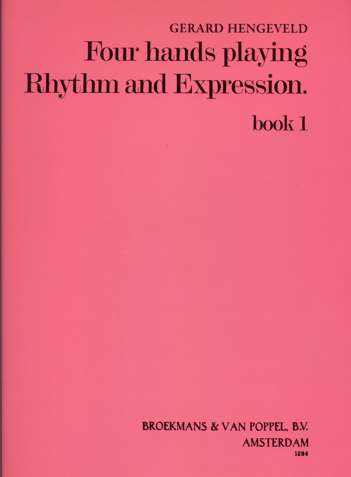 Four Hands Playing Rhythm & Expression 1