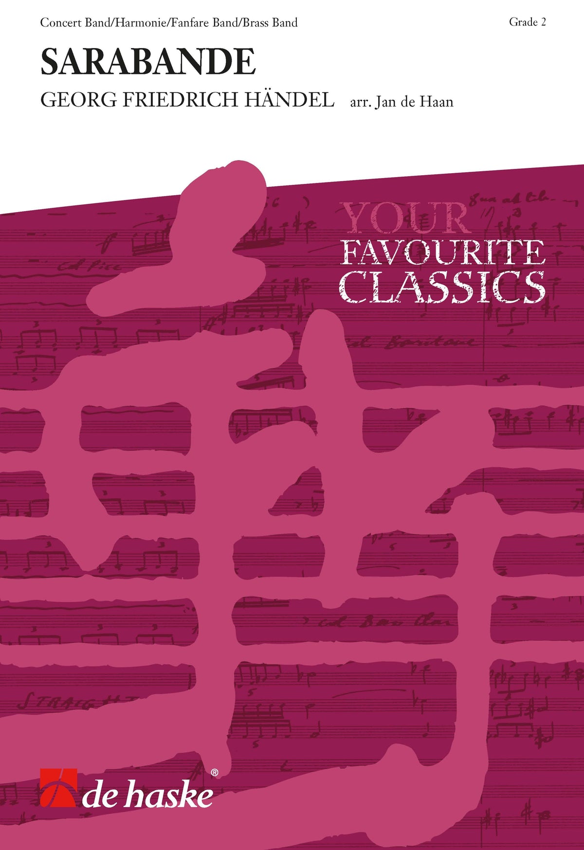 Handel: Sarabande (Partituur Harmonie Fanfare Brassband)