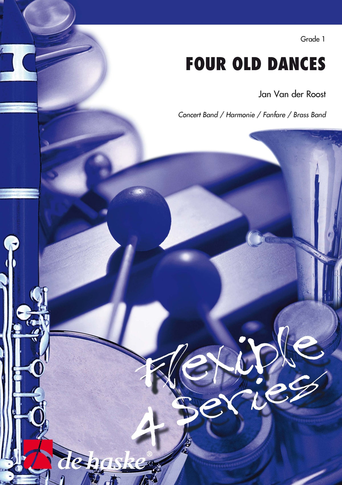 Jan Van der Roost: Four Old Dances (Partituur Harmonie Fanfare Brassband)