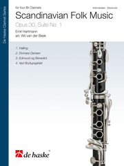 Scandinavian Folk Music, Opus 30, Suite No. 1(fuer four Bb Clarinets)