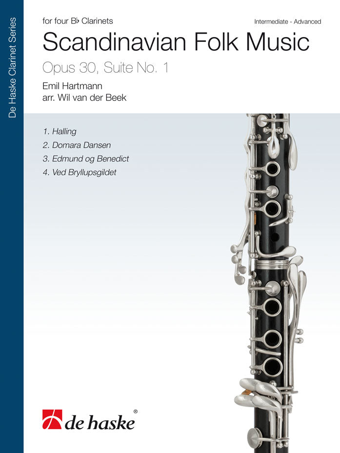 Scandinavian Folk Music, Opus 30, Suite No. 1(fuer four Bb Clarinets)