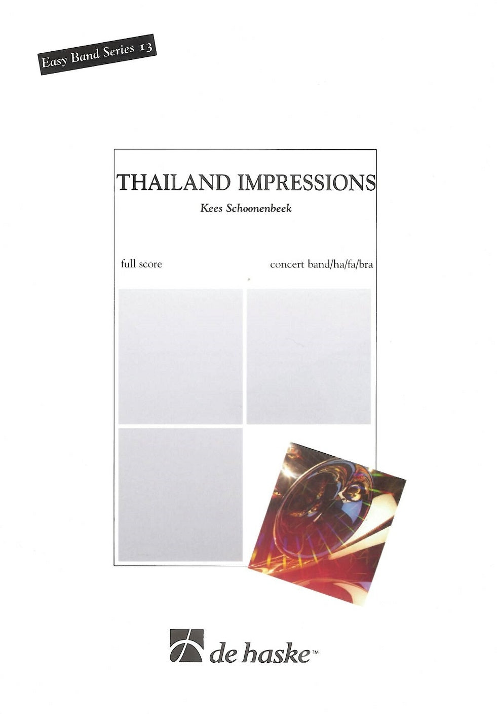 Thailand Impressions (Partituur Harmonie Fanfare Brassband)