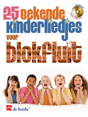 25 bekende kinderliedjes voor blokfluit