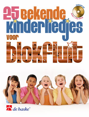 25 bekende kinderliedjes voor blokfluit