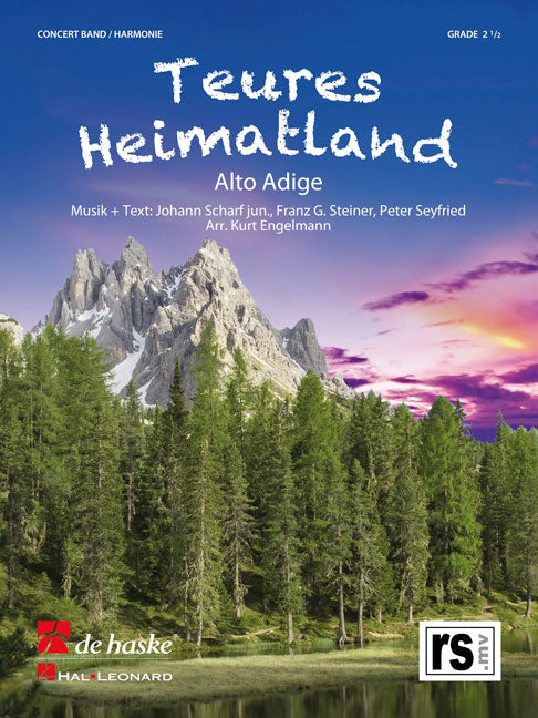 Teures Heimatland (Partituur Harmonie)