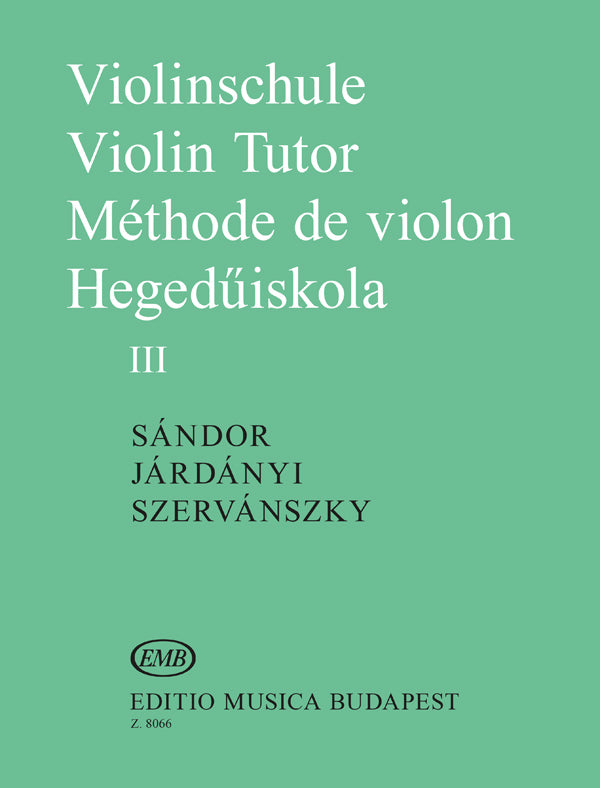 Sandor: Violinschule 3
