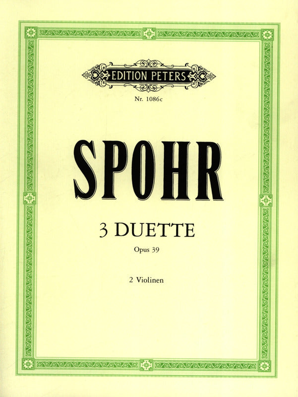 Louis Spohr: 3 Duets Opus39