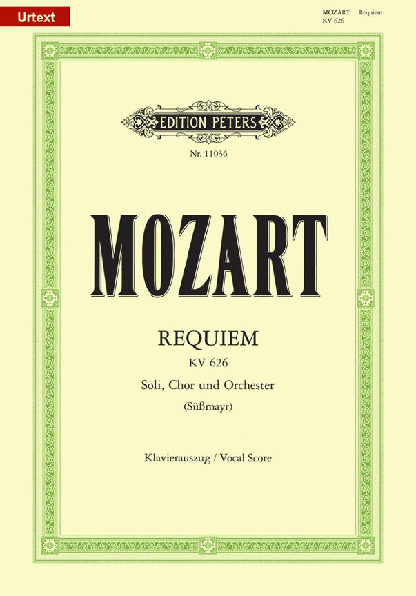 Mozart: Requiem d-moll KV 626 (Vocal Score)
