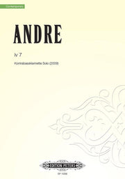 Mark Andre: iv 7 for contrabass clarinet solo