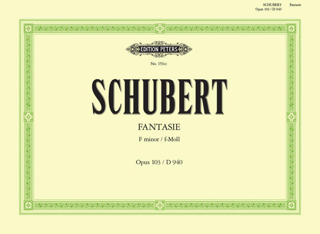 Franz Schubert: Fantasie F Opus 103