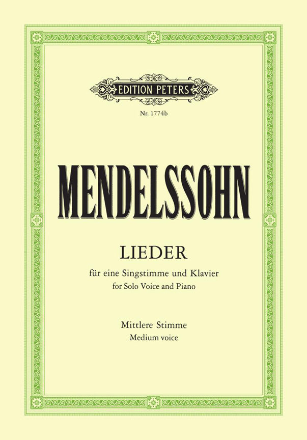 Mendelssohn: Samtliche Lieder