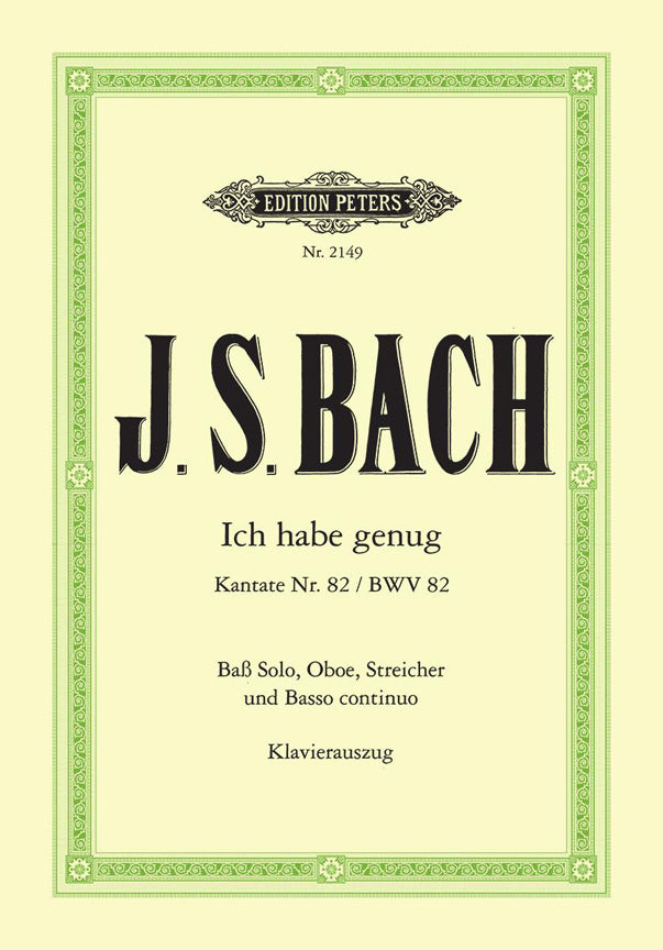 Bach: Kantate 082 Ka Ich Habe Genug