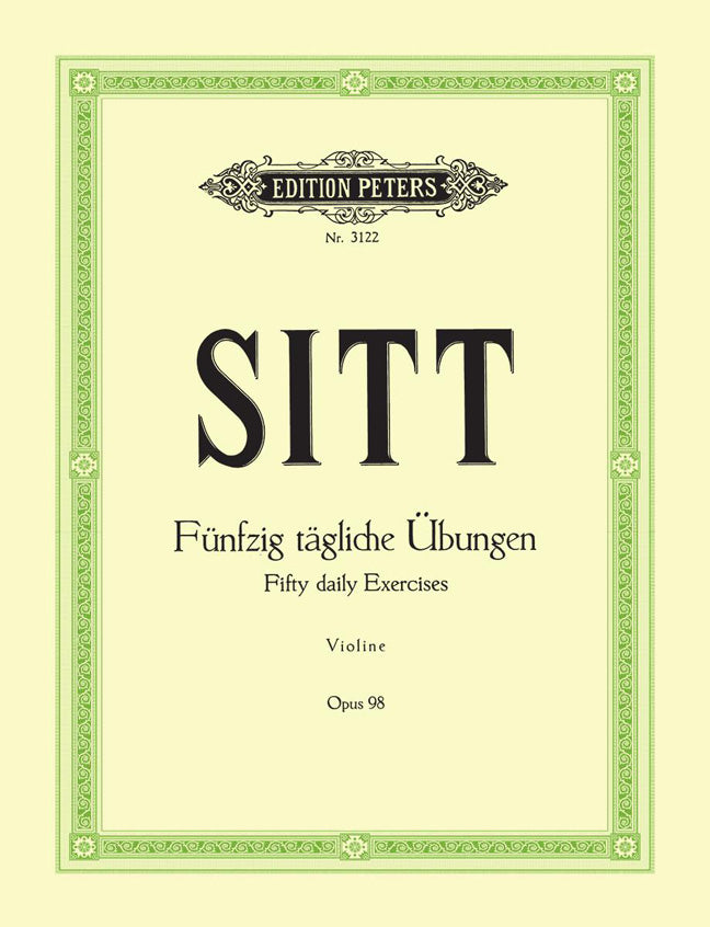 Hans Sitt: 50 Daily Exercises Opus98