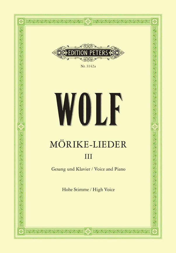 Hugo Wolf: Morike Lieder 3  Hoog