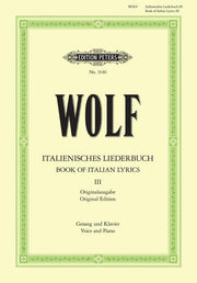 Hugo Wolf: Italian Lyrics: 46 Songs Vol.3