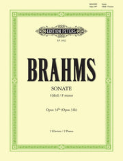 Brahms: Sonate fuer 2 Klaviere f-moll op. 34 bis -nach dem Quintett op. 34