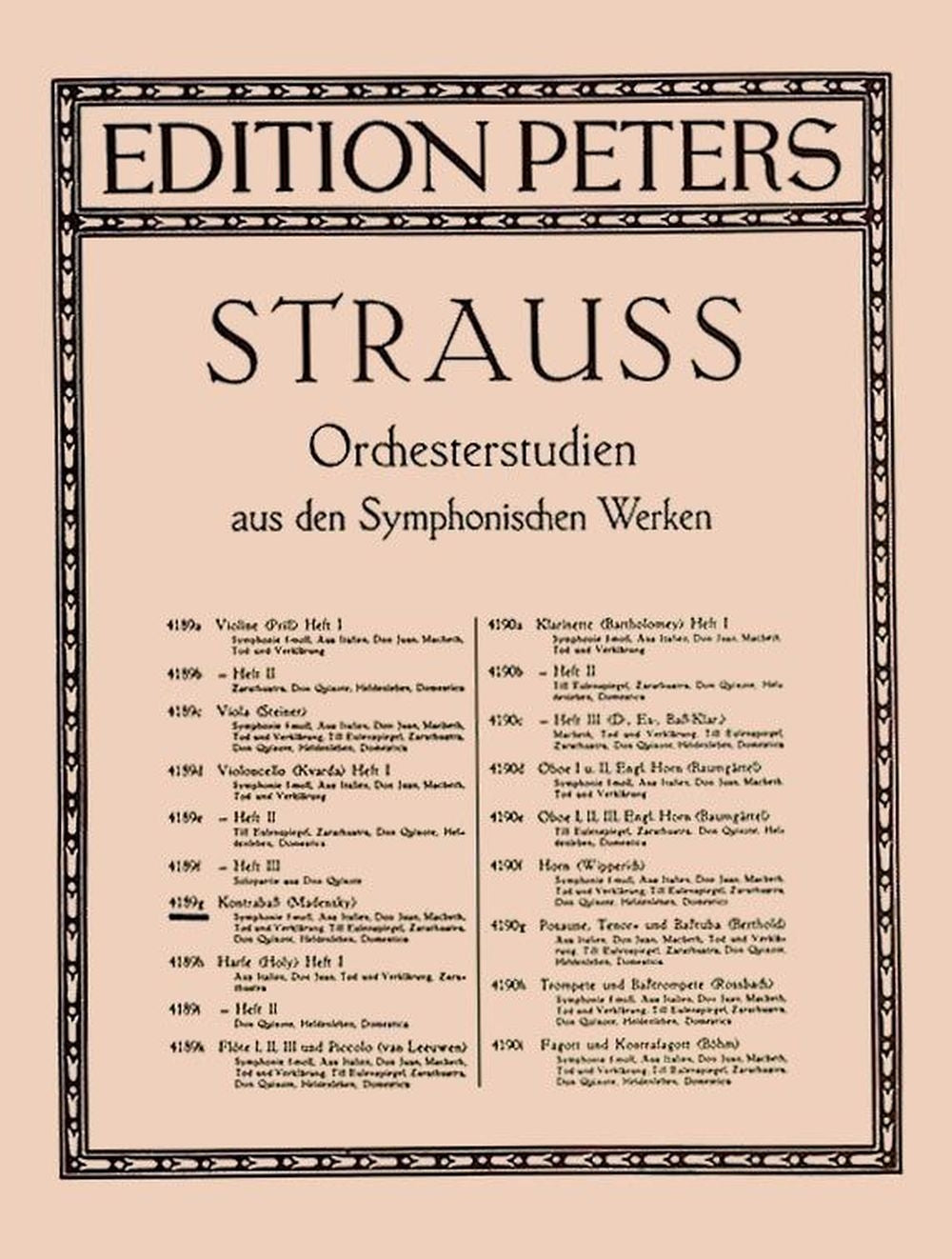 Richard Strauss: Orchestral Studies