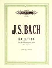 Bach: 4 Duets For Cello & Violin