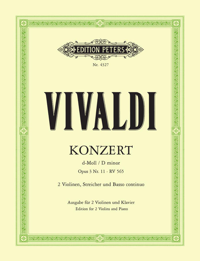 Antonio Vivaldi: Konzert d-Moll Op 3/11 Rv565