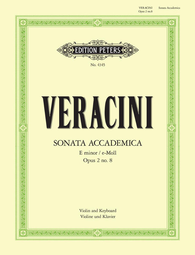 Francesco Maria Veracini: Sonata Accademica in E minor Opus2 No.8
