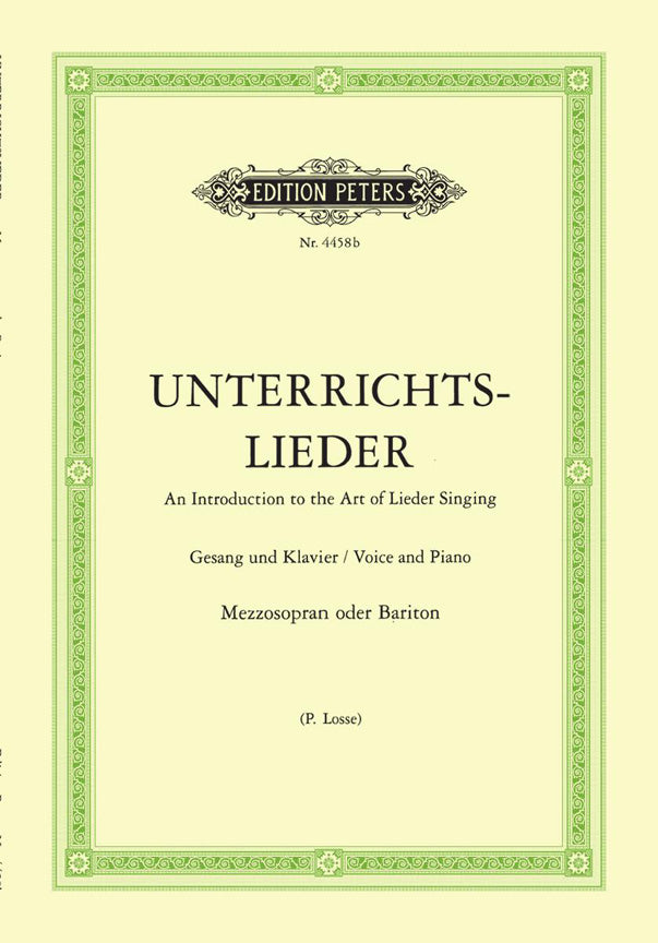 Unterrichtslieder (Mezzo-Sopraan)