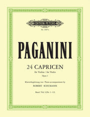 Nicolo Paganini: 24 Caprices with Piano accompaniment, Vol.1