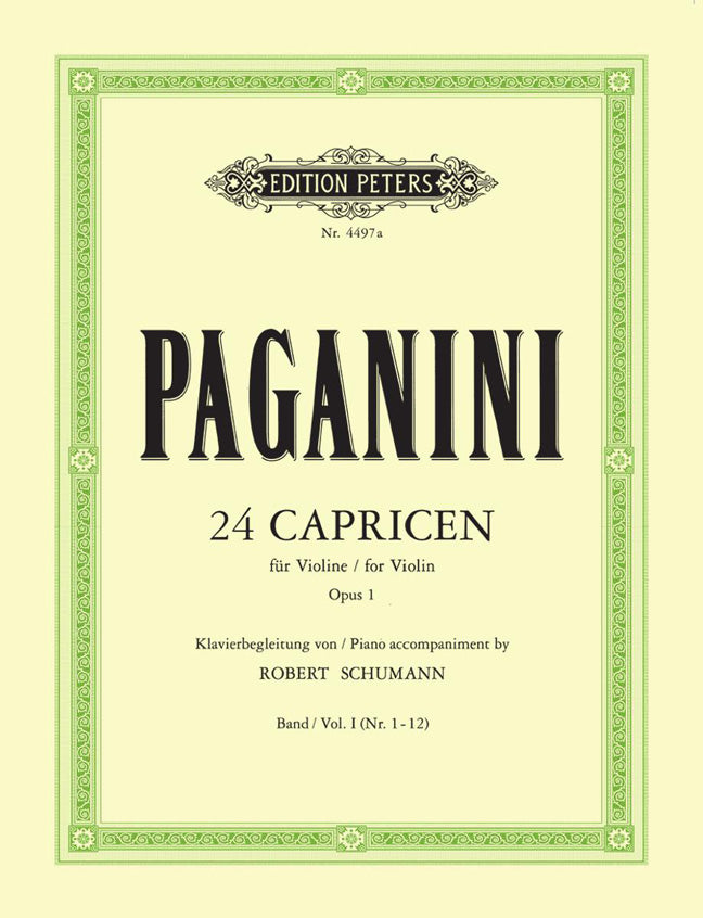 Nicolo Paganini: 24 Caprices with Piano accompaniment, Vol.1