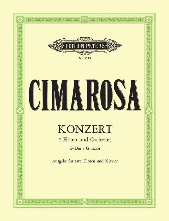 Domenico Cimarosa: Concerto in G for 2 Flutes & Orchestra